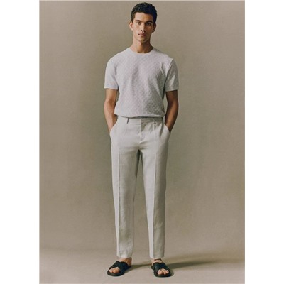 Мужские брюки из смесового французского льна, экспорт  Urba*n by Gem*o