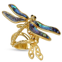 Кольцо Стрекоза (гелиотис; покрытие золото), Есть комплект