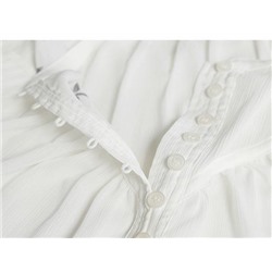 Комплект рубашка + майка из гладкой и элегантной шифоновой ткани, экспортная фабрика