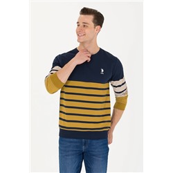 Erkek Lacivert Bisiklet Yaka Sweatshirt