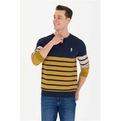 Erkek Lacivert Bisiklet Yaka Sweatshirt