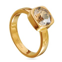 Кольцо Теннис (кристаллы SW шампань 8мм; покрытие золото), Есть комплект