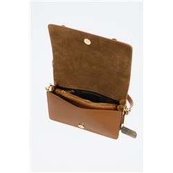 Bandolera de piel Andretta Camel