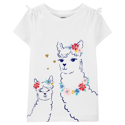 Carter's | Kid Heart Cat Jersey Tee