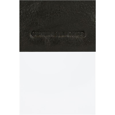 Monedero de piel Badge Negro