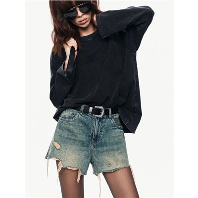 Женский лонгслив со стразами  МО*КО