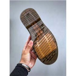 Ботинки Dr. Martens Martin 1460 classic серии с 8 отверстиями из матовой черной твердой кожи для мужчин и женщин
