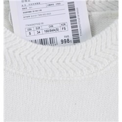 Мягкий и свободный повседневный свитер с вышитой нашивкой в ​​виде мультяшного медведя