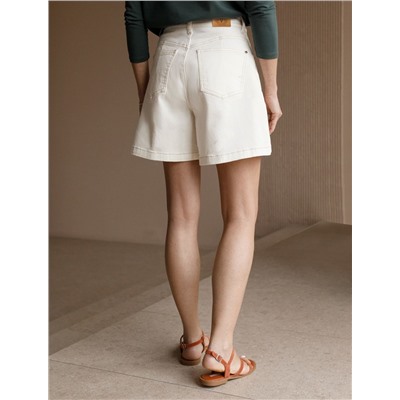 Шорты из эластичного денима