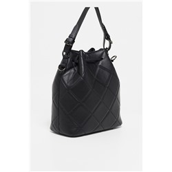 Bolso saco de piel Angy Negro