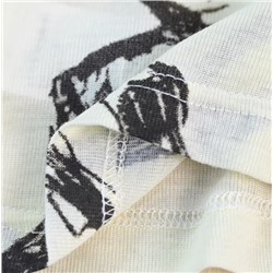 Удобная легкая принтованная футболка