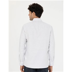 Beyaz Slim Fit Uzun Kollu Gömlek