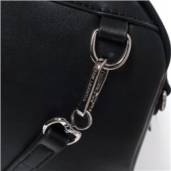 Kar*l Lagerfel*d  экспорт! Стильный небольшой рюкзак из экокожи в классическом чёрном цвете. Подкладка с жаккардовым принтом