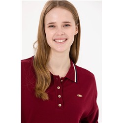 Kadın Vişne Triko Elbise