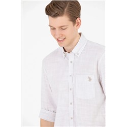 Erkek Taş Uzun Kollu Gömlek