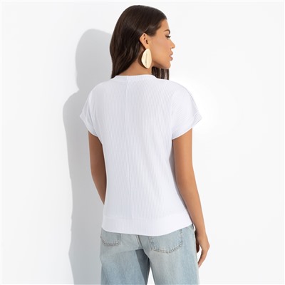 Футболка из фактурного трикотажа, Красота без фильтров