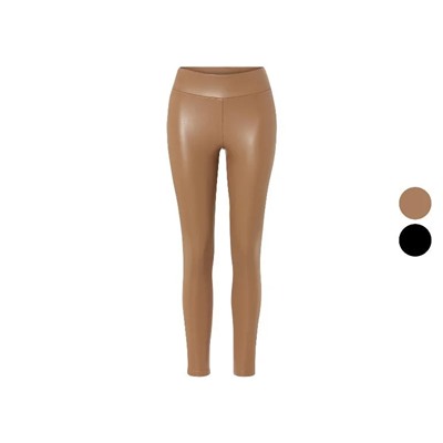 Damen Leggings, in Lederoptik
