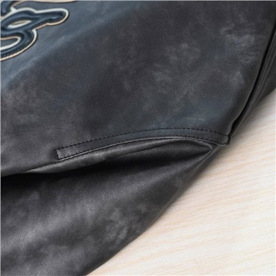 Мужская кожаная куртка с капюшоном   Jac*k & Jone*s