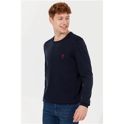 Erkek Lacivert Basic Kazak