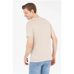 Erkek Taş Basic Bisiklet Yaka Tişört