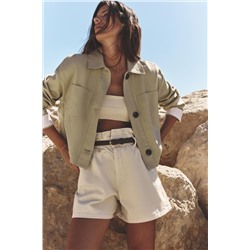 CHAQUETA CORTA CON LINO