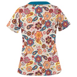 UA Flower Child Sand Print Scrub Top
