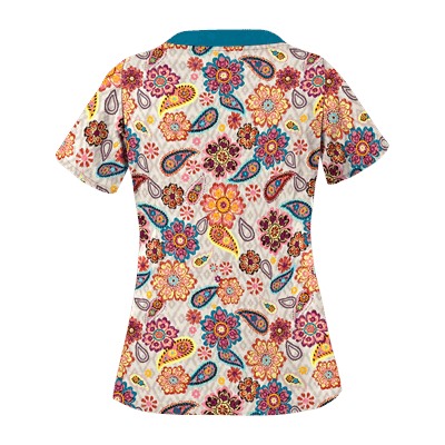 UA Flower Child Sand Print Scrub Top