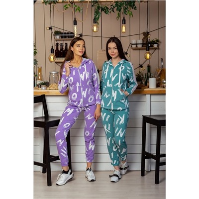 Костюм 8229 (толстовка+брюки) лаванда. НАТАЛИ #773865