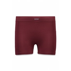Pantalón corto sin costuras granate