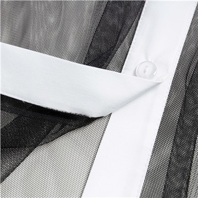 Рубашка комбинированная с сеткой, Срочно на обложку (white)