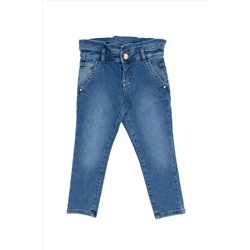 Kız Çocuk Açık Mavi Jean Pantolon