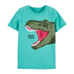 Carter's | Kid Glow Dinosaur Pizza Jersey Tee