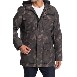 Levi's Hooded Drawcord Waist Parka Jacket