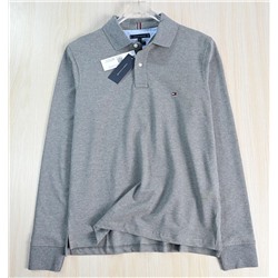 Мужская хлопковая вышитая рубашка-поло прямого кроя ТОММИ ХИЛФИГЕ*Р