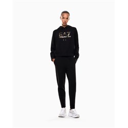 Organic cotton-blend tracksuit with oversized logo