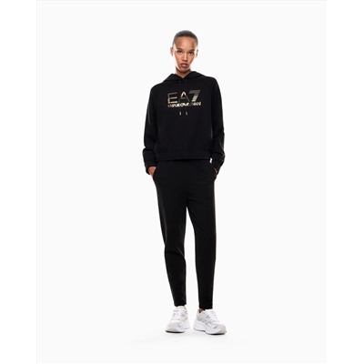 Organic cotton-blend tracksuit with oversized logo