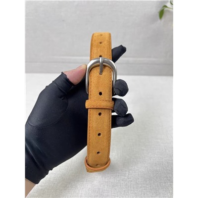 Женский классический ремень из замши