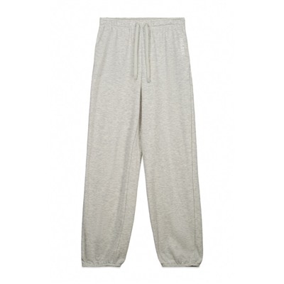 Pantalón jogger felpa algodón gris