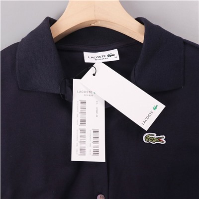 Приталенное хлопковое платье 2 цвета ЛАКОСТ*Е