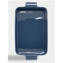 Форма для запекания, 36х24 см, фарфор P, прямоугольная, синяя, Indulgence