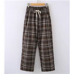 Женские универсальные повседневные брюки в клетку