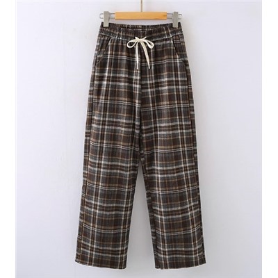 Женские универсальные повседневные брюки в клетку