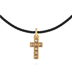 Колье-чокер Квадро (кристаллы SW шампань; покрытие золото) 38-45см, Есть комплект