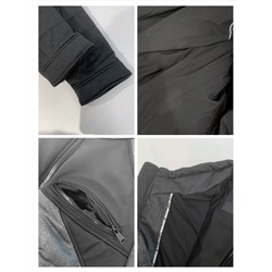 Мужская теплая водонепроницаемая куртка из комбинированных материалов  ГЕС*С