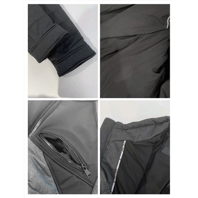 Мужская теплая водонепроницаемая куртка из комбинированных материалов  ГЕС*С