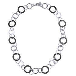 Колье (покрытие родий, черный родий 59см), Есть комплект