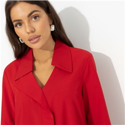 Блуза с имитацией застёжки, Амбассадор стиля (red)