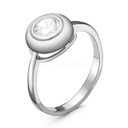 Серьги из серебра с фианитами родированные 925 пробы с-3162р200