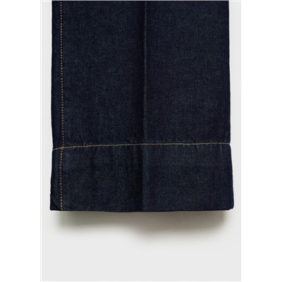 Jeans wideleg tiro medio