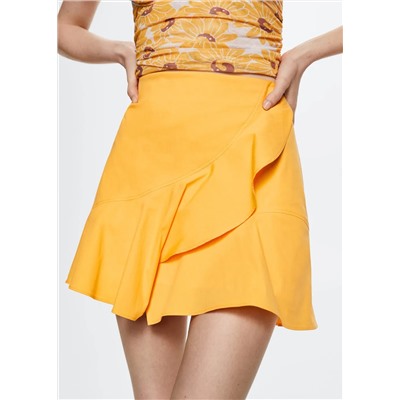 Falda algodón volante -  Mujer | MANGO OUTLET Melilla